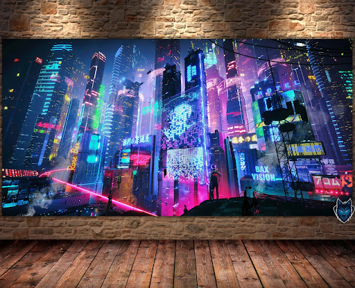 Cyberpunk City Poster