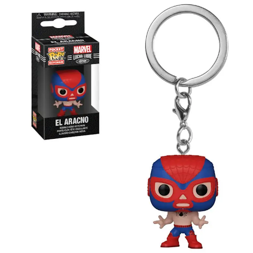 MARVEL LUCHADORES SPIDER-MAN POP! KEYCHAIN