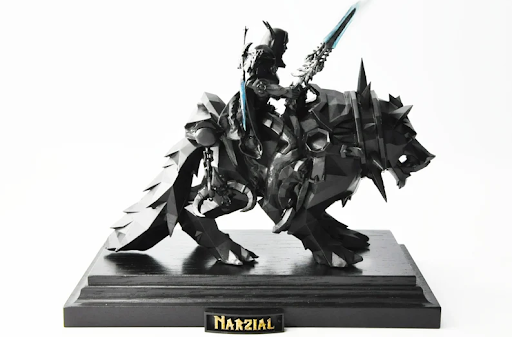 CUSTOM WORLD OF WARCRAFT FIGURE ON MOUNT