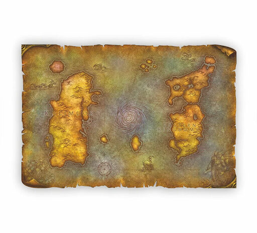 WORLD OF WARCRAFT CLASSIC VANILLA MAP