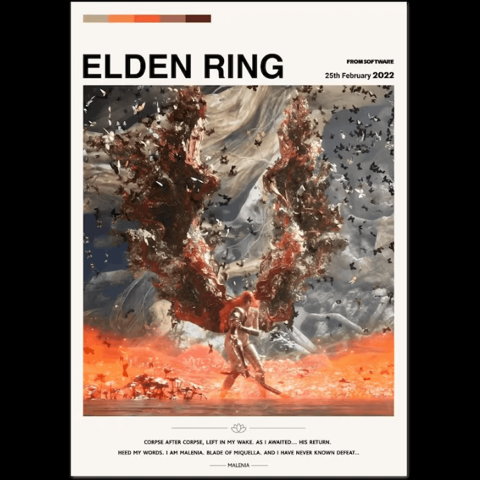 Elden Ring Malenia Poster