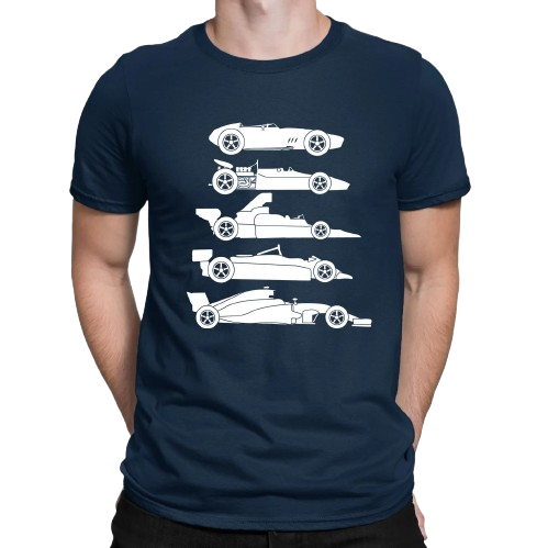 Evolution Of F1 Car Tshirt